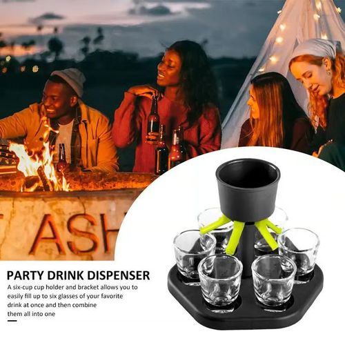 🥃6 Shot Glass Dispenser & Holder