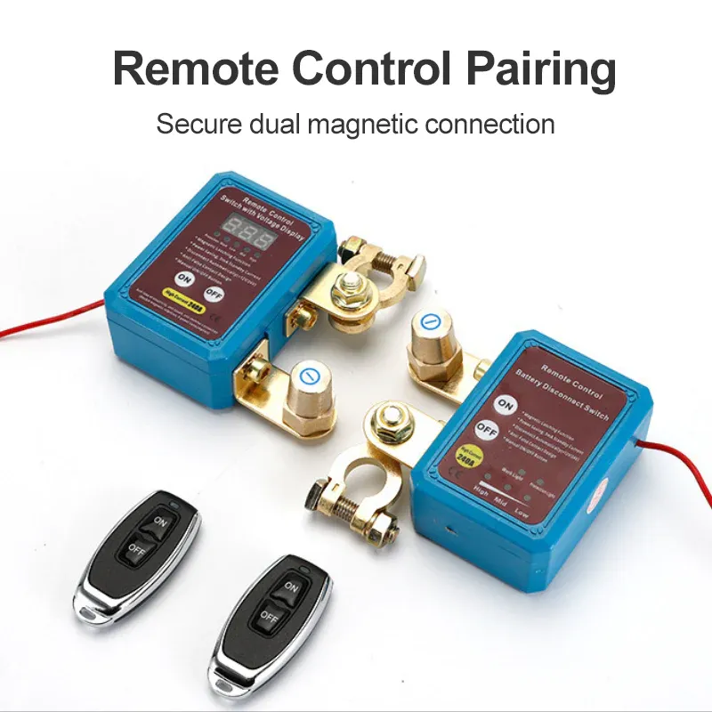 🔥2025🔒⚡Remote control of car devices for anti-theft safety&Remote Control Car Battery Disconnect Switch🔥