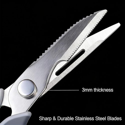 Heavy Duty Kitchen Shears | Multi-Purpose Stainless Steel Poultry Scissors