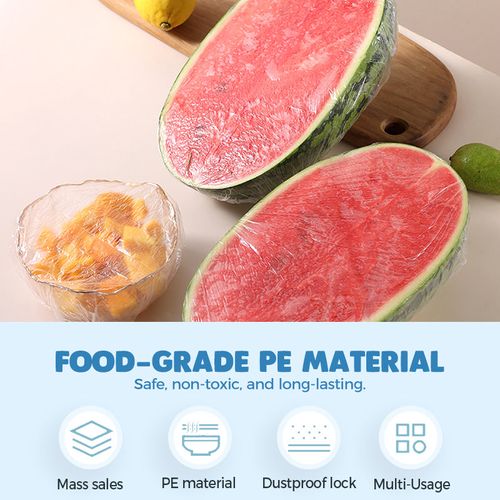 💥 Food-grade cling film, disposable food wrap food cover, 110 pieces per pack.