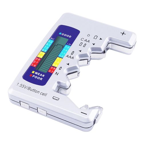 Universal Battery Tester LCD Display | Check AA, AAA, 9V & Button Cells