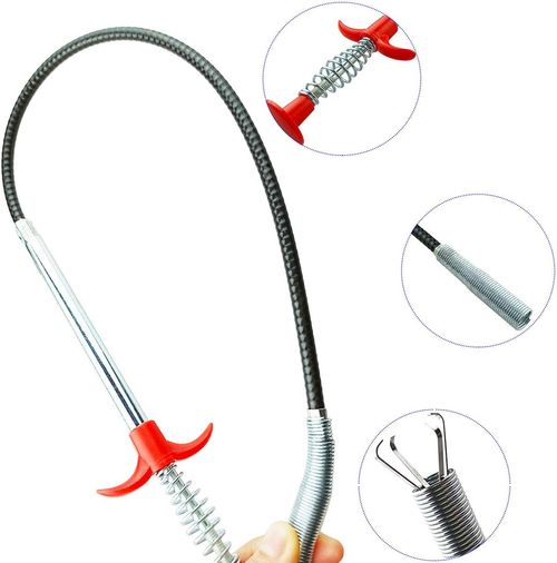 Sink Grabber Flexible grabbing tool for trash picking, drains, household sinks, toilets and cleaning dryer vents (2m)