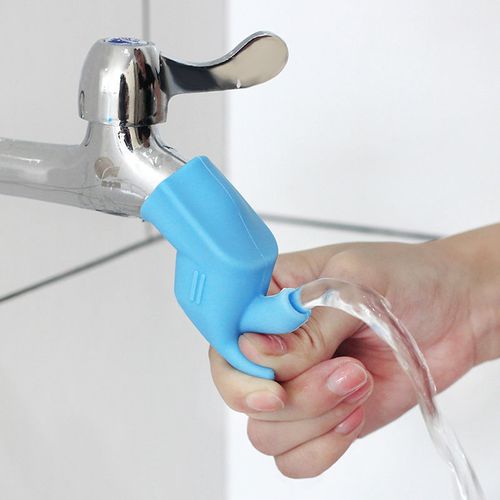 💎9Pieces Faucet Water Tap Extenders,Kitchen Sink Faucet Connector,Silicone Flexible Facucet Extension Without Water Waste and Splashing (3pcs Blue  3pcs Green 3pcs  Pink)