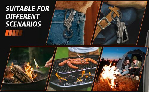 👍 -FlareGrip 3-in-1 Kerosene Match Keychain