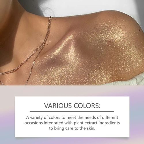 Party Body Glitter Oil | Brightening Shimmer Dry Oil for Weddings, Nightclubs & Beach Parties | Safe & Comfortable for Face and Body