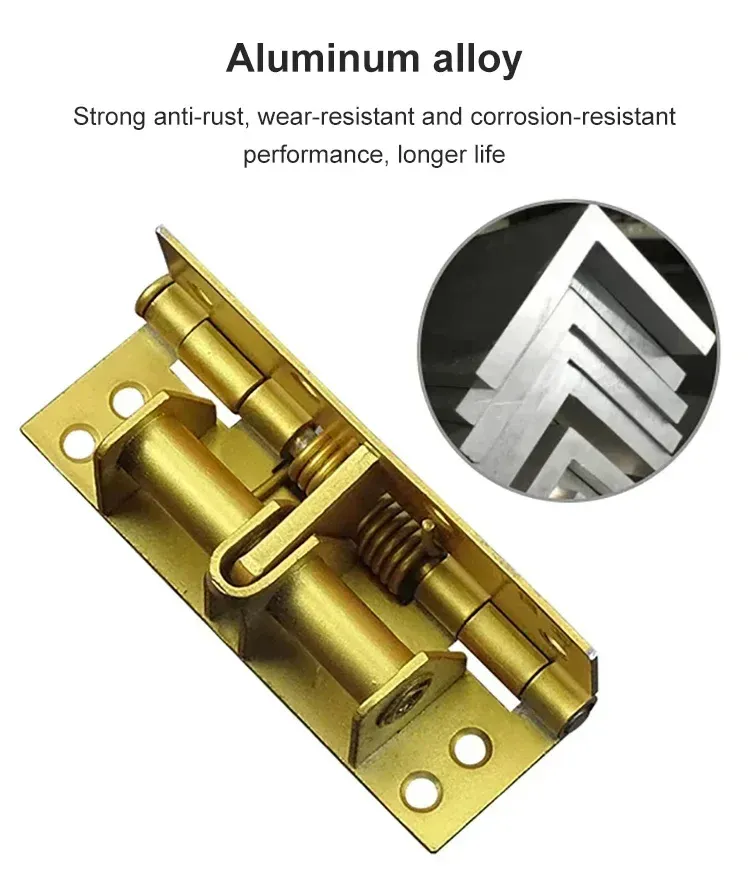 🔒🚪 | Heavy Duty Self-Closing Hinges for Doors---- 4PCS 4-Inch Automatic Closing Spring Hinge