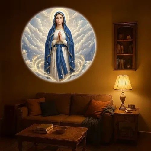 Buy Jesus Projection Night Light - 6 Sacred Patterns USB Lamp | Faith Home Decor
