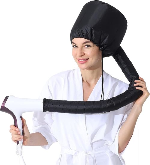 Soft Bonnet Hair Dryer Attachment with Hose, Speed Up Full Hair Drying, No Damage to Hair, Easy to Wear, Suitable for All Head Shapes