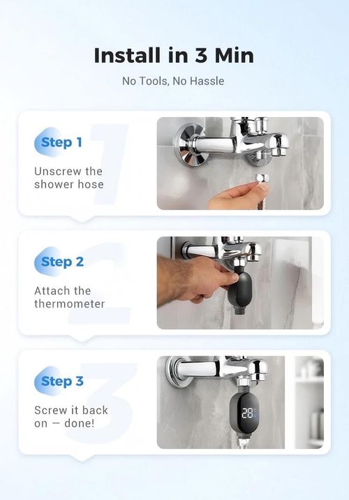 🌡️ Instant-read digital bathtub thermometer, microcomputer-controlled intelligent shower water thermometer, an essential item for bathing. This product does not heat the water.👶📦