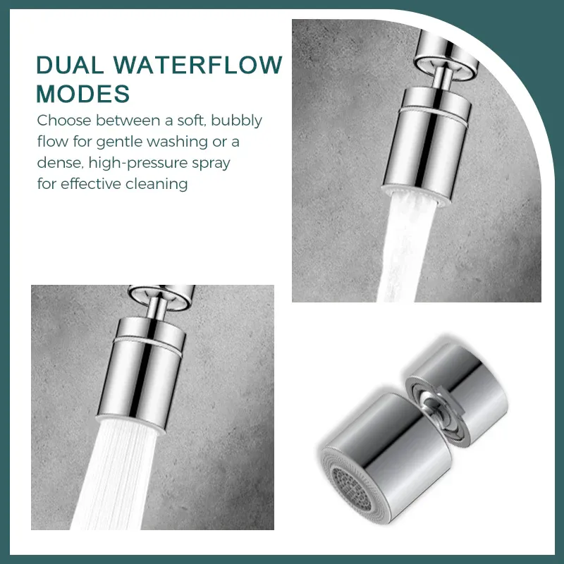 360° rotating kitchen faucet with pressure boosting function and aerator. (Buy one, get one free)