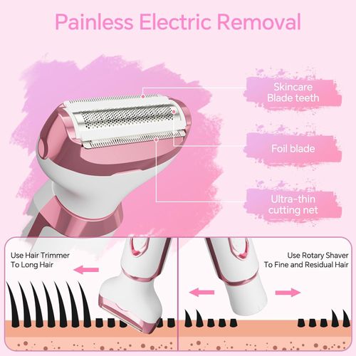 The Lady Shaver 4-in-1 is the quick and safe solution for painless hair removal. 👌