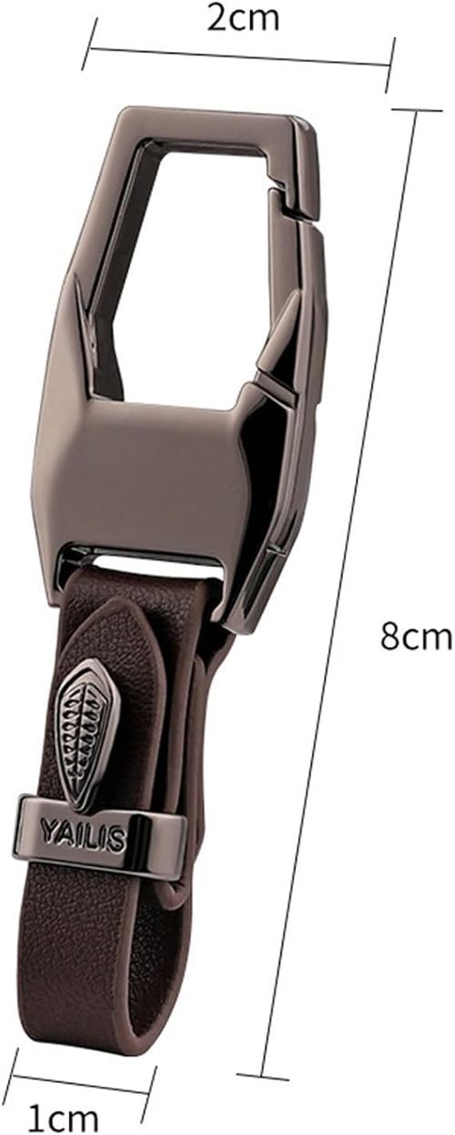 Luxury Car Keychain | Durable Zinc Alloy & Leather Key Fob
