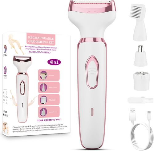 The Lady Shaver 4-in-1 is the quick and safe solution for painless hair removal. 👌