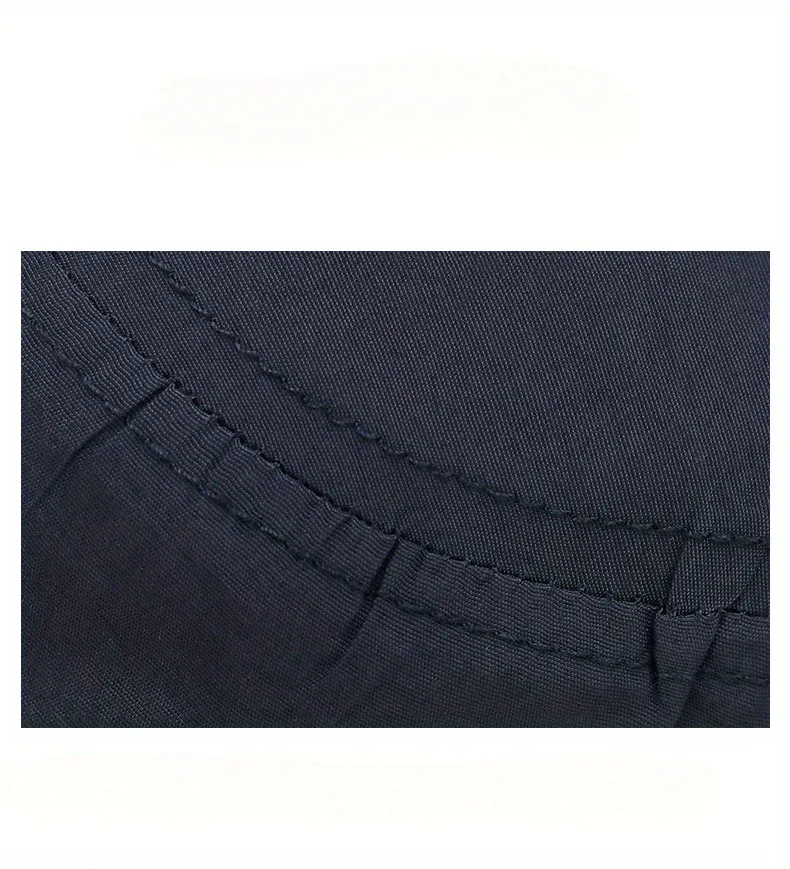 2pcs Quick-Dry Men's Sun Protection Hats（1pc Black+1pc Khaki）