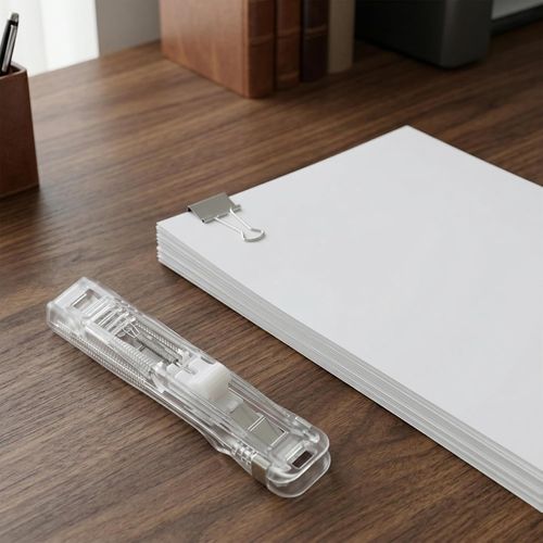 Reusable Paper Push Clip Dispenser Set (100 Clips) | Heavy-Duty Document Binder