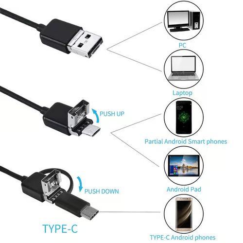 🔎 Plug-and-play endoscope camera – Compatible with Android, USB, and TC (not applicable to Apple systems)