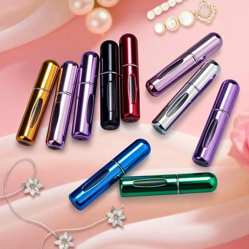 Yamadura Mini Refillable Perfume Portable Atomizer Bottle Refillable Perfume Spray, Refill Pump Case for Traveling and Outgoing (5ml, 4 Pack) 4