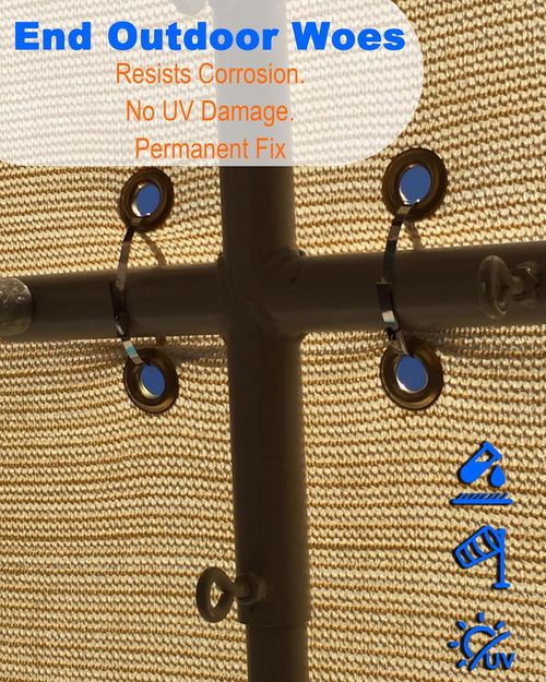 4.6mm x 200mm Stainless Steel Zip Ties (100 Pack) | Heavy Duty Metal Cable Ties