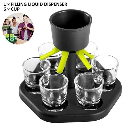 🥃6 Shot Glass Dispenser & Holder