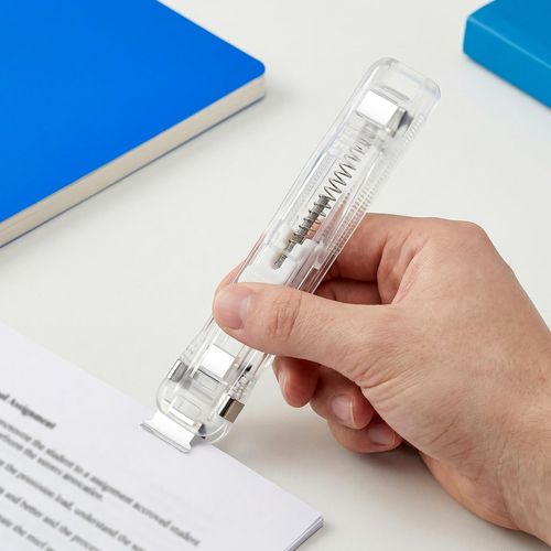 Reusable Paper Push Clip Dispenser Set (100 Clips) | Heavy-Duty Document Binder