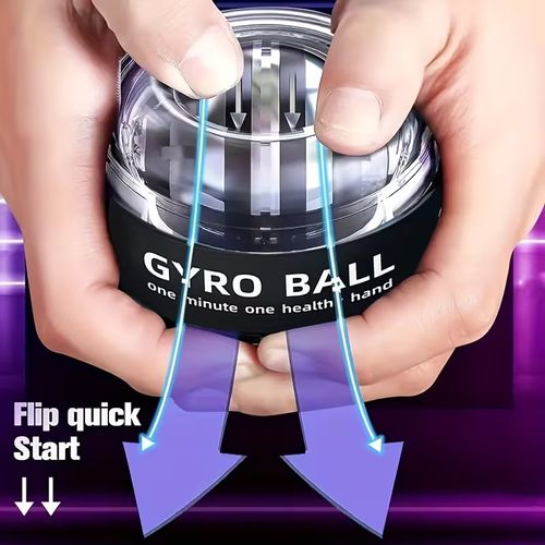 Wrist Strength Training Balls, Grip Balls, And Fitness Gyroscope Balls Are Used by Young People to Stress And for Muscle Workouts, Focusing on Hand Strength Training