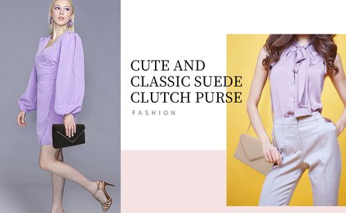 Clutch Purse for Women Evening Bags Handbags for Wedding Party Cocktail Prom Faux Suede Crossbody Shoulder Bag