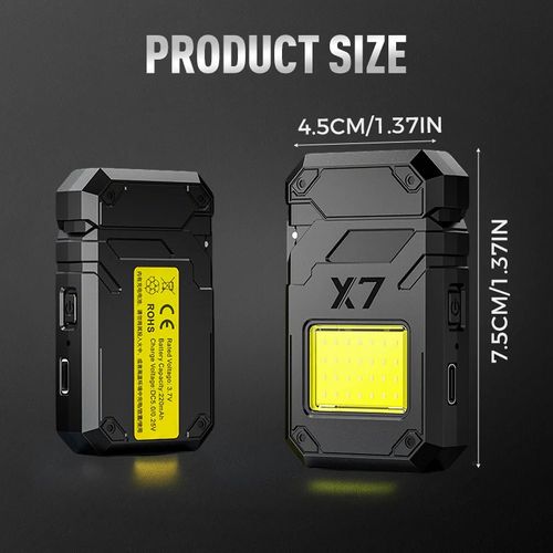 Rechargeable Lighter with COB Light & Keychain