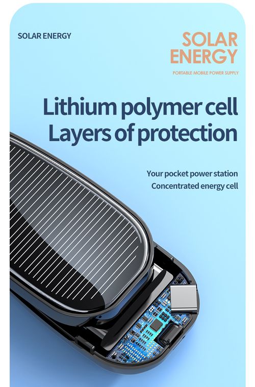 Mini Emergency Solar Power Bank（Type-C interface）