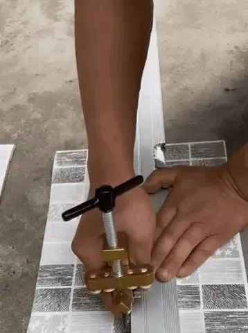 Professional 2-in-1 Ceramic & Glass Tile Cutter - Portable Construction Hand Tool for Perfect Cuts