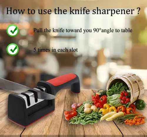 Promotional 4-level knife sharpener, durable and wear-resistant