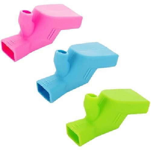 💎9Pieces Faucet Water Tap Extenders,Kitchen Sink Faucet Connector,Silicone Flexible Facucet Extension Without Water Waste and Splashing (3pcs Blue  3pcs Green 3pcs  Pink)