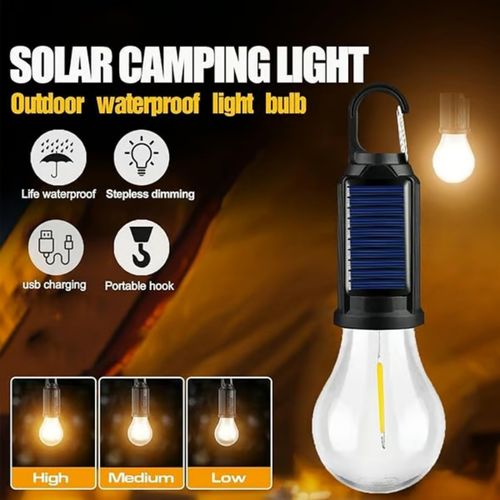 🔥Solar-powered light bulb, USB rechargeable LED waterproof lamp🔥