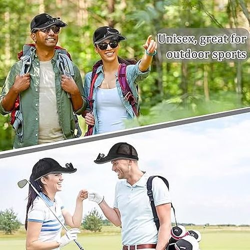 Breathable Solar-Powered Fan Baseball Cap（1PCS black）