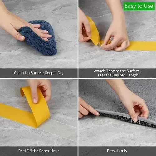 Double-sided adhesive tape, woodworking tape, ultra-thin strong adhesive fiber mesh carpet tape, 50mm x 10m, high adhesion, double-sided, super sticky, removable, residue-free double-sided tape.