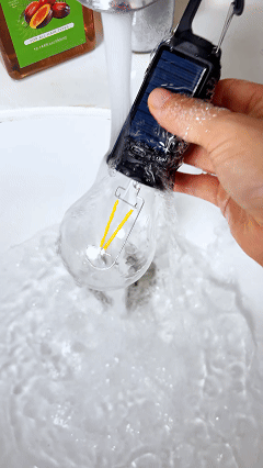 🔥Solar-powered light bulb, USB rechargeable LED waterproof lamp🔥