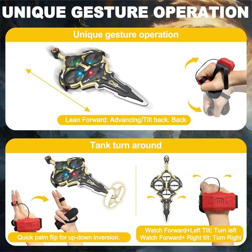 Remote-controlled flying swords and knives, gesture-controlled, 360° rotating flying sword toy, stunt rolls, a toy suitable for all ages.