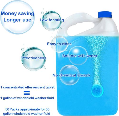 Concentrated Car Windshield Washer Tablets | Crystal Clear Vision & Savings