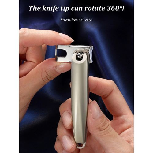 360° Rotating Nail Clipper Set | Ultra-Sharp Thick Toenail Clipper with Nano File