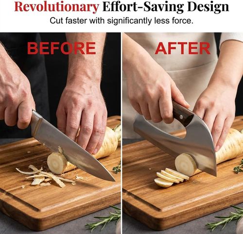 premium hand-forged chef's knife and meat cleaver set, suitable for home cooking, camping, and slicing or chopping meat, fruits, vegetables, pizza, and barbecue.