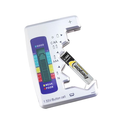 Universal Battery Tester LCD Display | Check AA, AAA, 9V & Button Cells