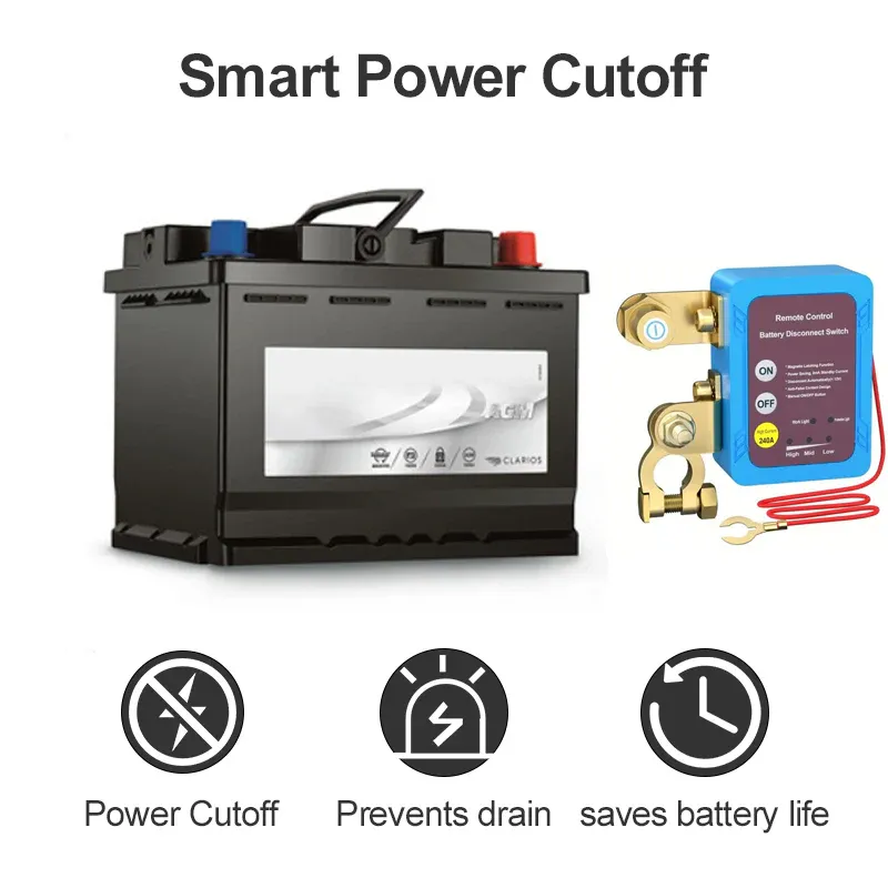 🔥2025🔒⚡Remote control of car devices for anti-theft safety&Remote Control Car Battery Disconnect Switch🔥