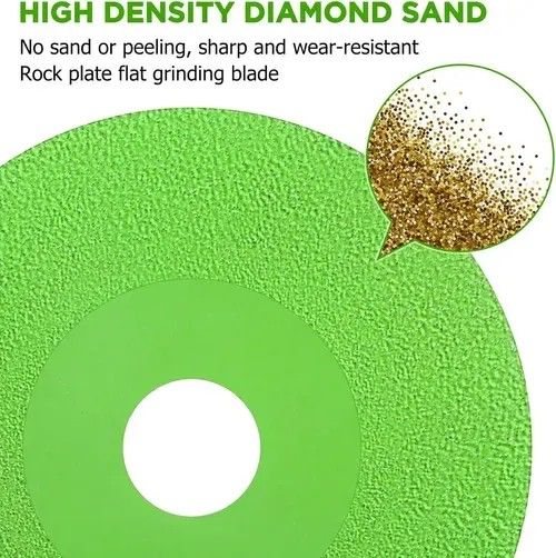 GLASS CUTTING DISC Precise and Fast Cutting: The ultra-thin blade ensures accurate, fast cuts, cut Everything in Seconds cuts. Whether the cutting material is slate, marble, ceramic tiles, or ceramics, you can easily cut, polish, and chamfer to complete the work perfectly