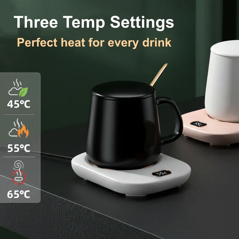 Smart Digital Display Heated Coaster