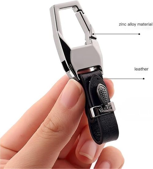 Luxury Car Keychain | Durable Zinc Alloy & Leather Key Fob