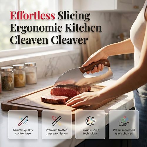 premium hand-forged chef's knife and meat cleaver set, suitable for home cooking, camping, and slicing or chopping meat, fruits, vegetables, pizza, and barbecue.