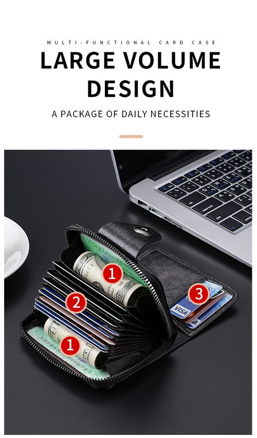 Men's Slim Zipper Wallet & Card Holder | Compact Cash Purse