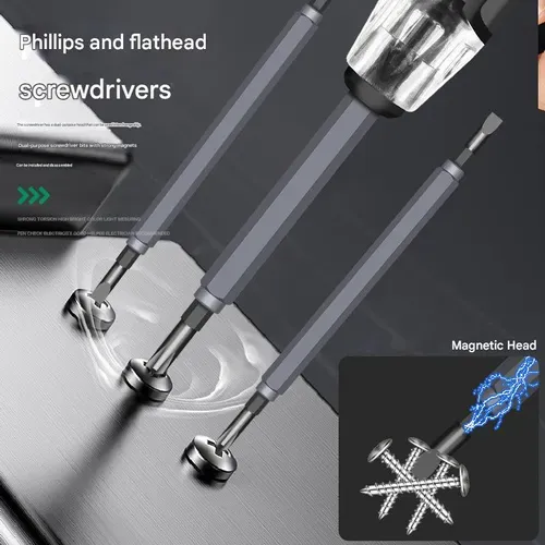 Electrical tester pen, multi-functional electrician's tool, dual-purpose flathead and Phillips screwdriver, multi-purpose circuit testing and voltage detection pen with strong magnetic tip.