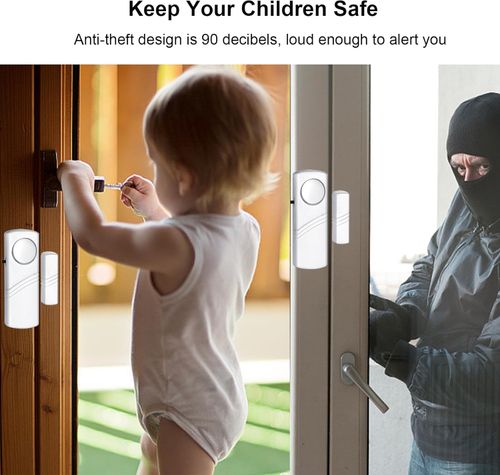 Personal security window and door alarms | Wireless sensor door and window burglar alarms