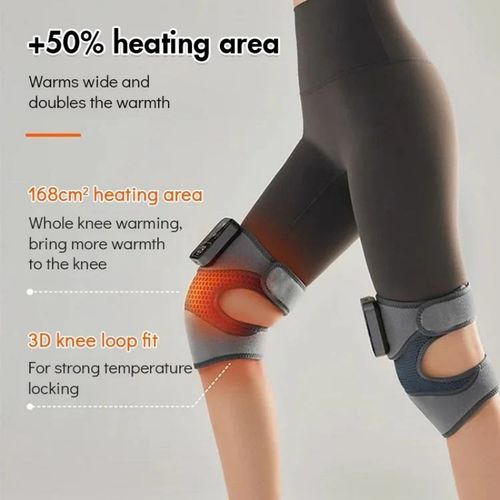 MAXwarm 4.0 Cordless Knee Massager 2025 Upgraded Version Electric Heated Knee Pad with 5 Heat Levels and 3 Vibration Modes for Pain Relief Suitable for Men and Women