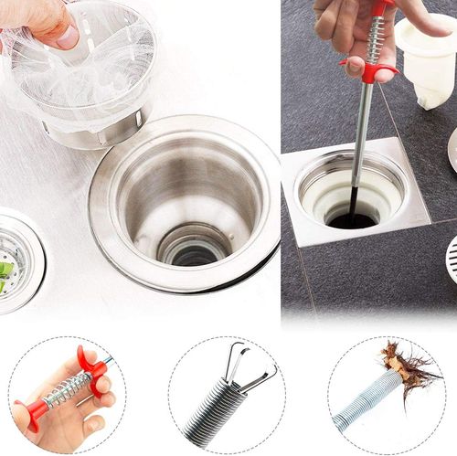 Sink Grabber Flexible grabbing tool for trash picking, drains, household sinks, toilets and cleaning dryer vents (2m)